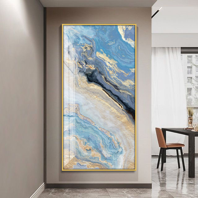 高清豪华玄关走廊抽象主义墙壁晶瓷材质装饰画客厅房间壁饰绘画
