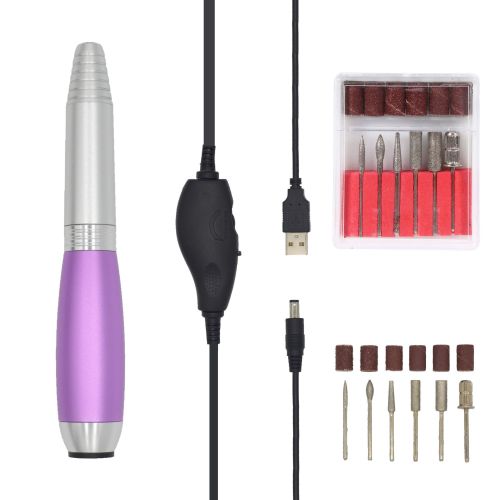 Electric Grinding Pen Manicure Implement Mini Portable Nail Piercing Device USB Pen Grinding Machine