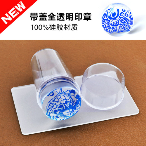 nail seal transparent with lid seal fully transparent handle transparent seal head silicone seal