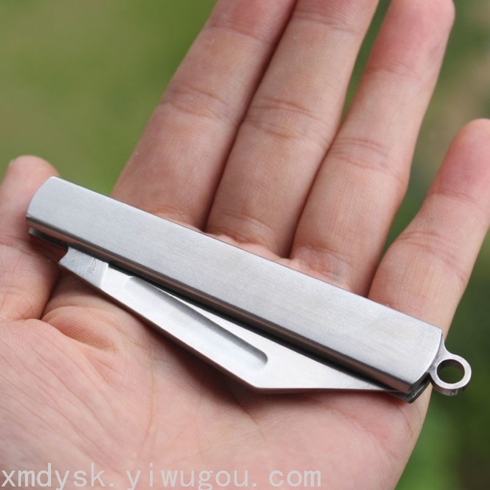 不锈钢水果刀拆快递小刀便携防身户外野营折叠刀锋利开刃小刚刀详情2