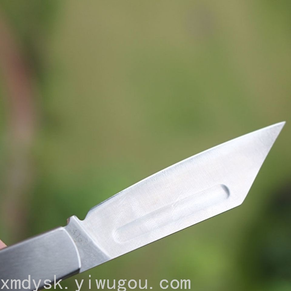 不锈钢水果刀拆快递小刀便携防身户外野营折叠刀锋利开刃小刚刀详情7