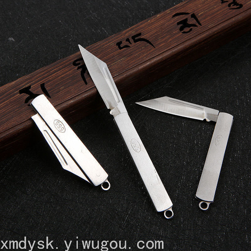 不锈钢水果刀拆快递小刀便携防身户外野营折叠刀锋利开刃小刚刀详情6