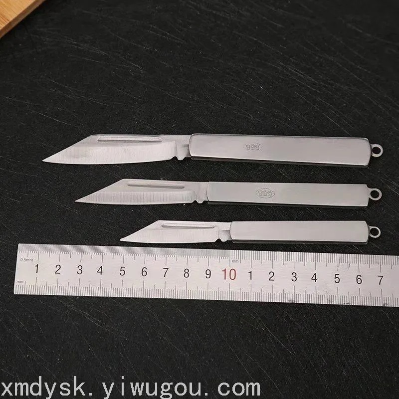 不锈钢水果刀拆快递小刀便携防身户外野营折叠刀锋利开刃小刚刀详情1