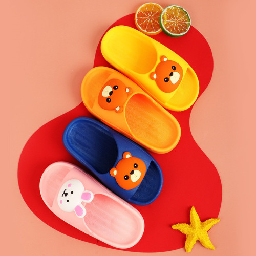 children‘s slippers with drooping feeling home indoor mute soft bottom outdoor wear cute boys and girls summer non-slip sandals