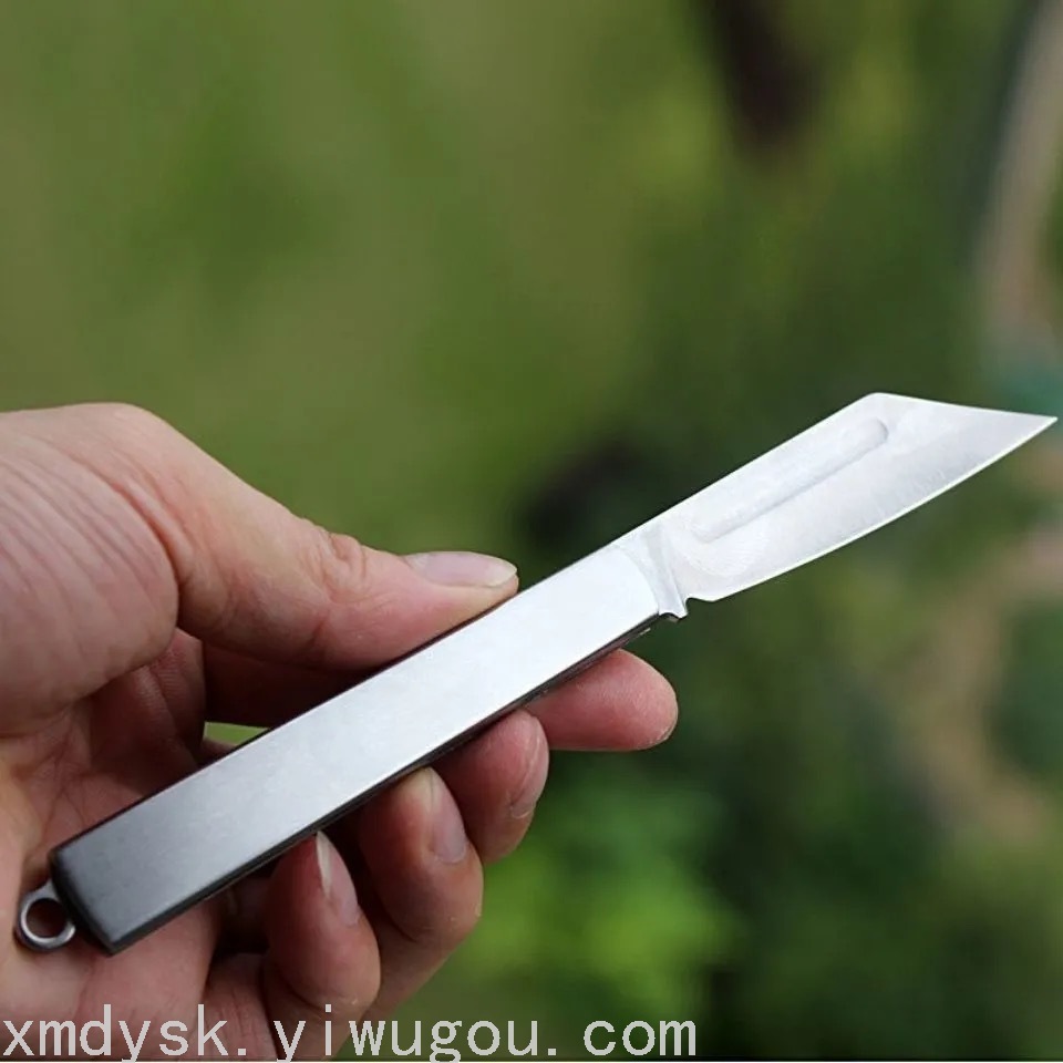 不锈钢水果刀拆快递小刀便携防身户外野营折叠刀锋利开刃小刚刀详情4