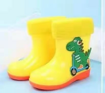 new cute children rain boots boys and girls cartoon lightweight non-slip rain boots