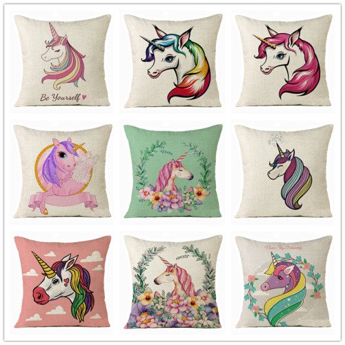 cute linen pillowcase fashion sofa cushion cover customizable home soft decoration accessories