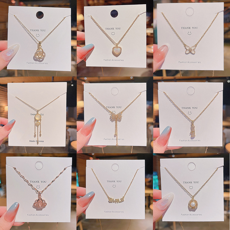 小众钛钢项链饰品女系列网络爆款潮气质锁骨链批发