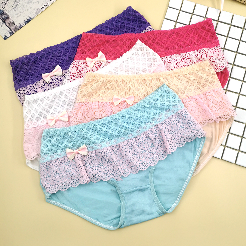 中腰蕾丝性感时尚新颖热销女士内裤 外贸低价批发5613