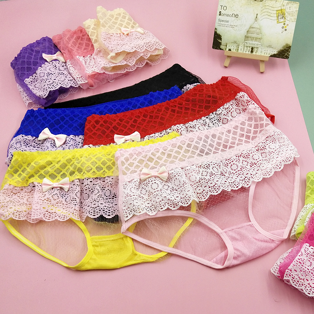 多彩性感中腰女士内裤 夜店夜市跑量便宜外贸内裤 5615