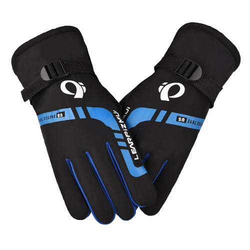 outdoor cycling gloves warm thickened touch screen plus velvet gloves winter men‘s finger sports gloves plus velvet wholesale