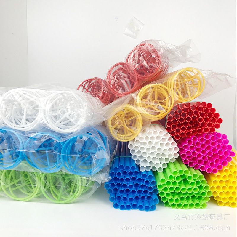 网红波波球40CM杆子 大号铝膜气球杆托塑料 加厚大号铝膜气球杆托