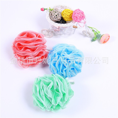 factory direct selling high quality super soft bath flower colorful bath ball soft and comfortable