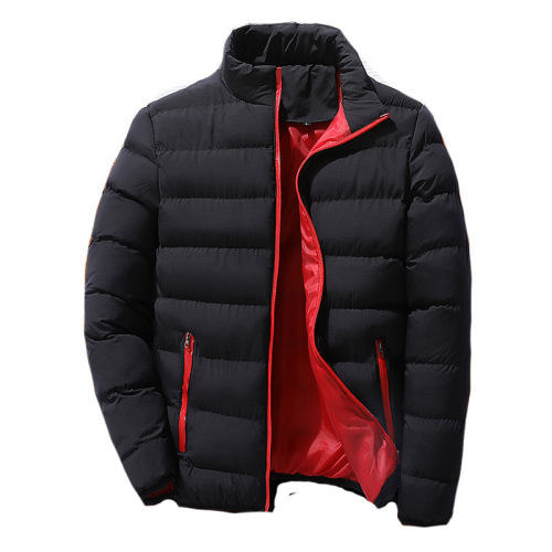 2021 autumn and winter thickened sports cotton-padded jacket men‘s stand collar cardigan cotton-padded jacket outdoor cotton-padded jacket casual jacket warm cotton-padded jacket