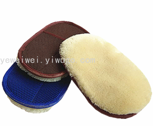 Car Washing Gloves Wool Plush Car Wash Gloves Car Waxing Gloves Thickened Hand-Shaped Brush Chenille Rag Cleaning Tools