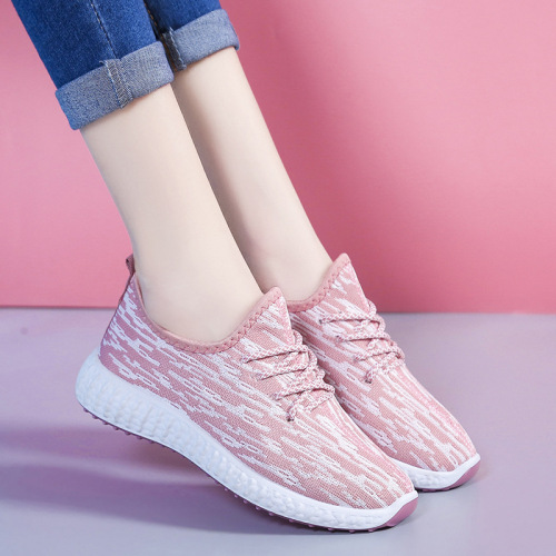 Women‘s Shoes New Flying Woven Women‘s Sneakers Light Running Sports Shoes Breathable Casual Shoes Summer Women‘s Sneakers