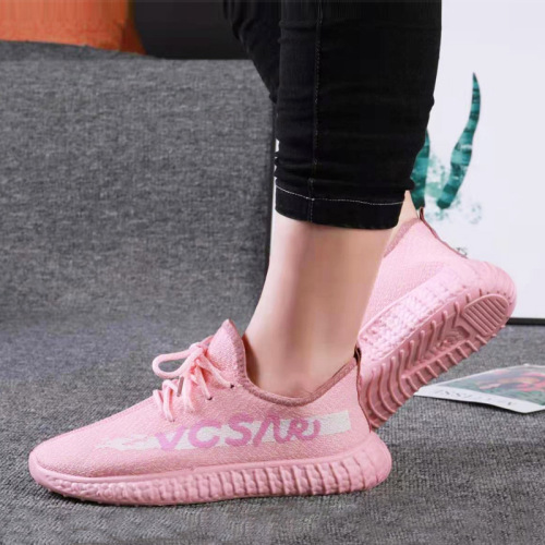 Women‘s Shoes Sports Shoes Flying Woven Autumn New Sports Shoes Flat Korean Fashion Casual Shoes Cross-Border Coconut Shoes