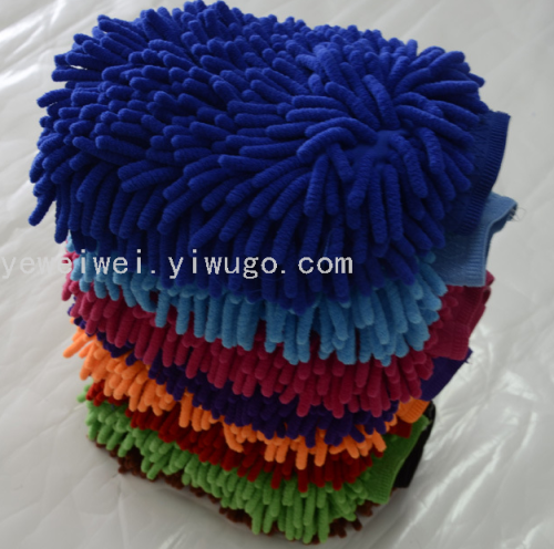 Large Double-Sided Chenille Coral Insect Car Wash Gloves Car Cleaning Gloves Car Wash Cleaning Supplies Wholesale
