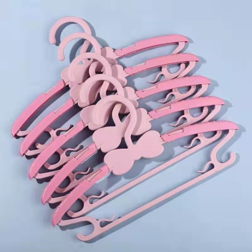 cartoon children‘s clothes hanger household plastic bowknot newborn baby clothes hanger small child baby clothes hanger