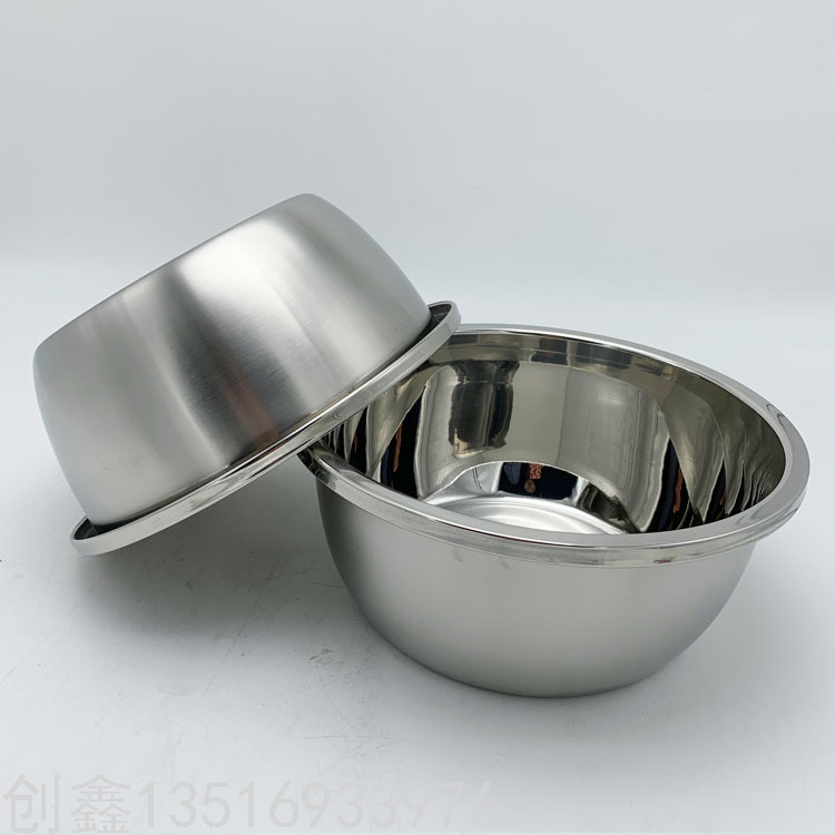 【厂家直销】不锈钢盆餐具厨具不锈钢碗烘焙用多尺寸45-80公分详情7