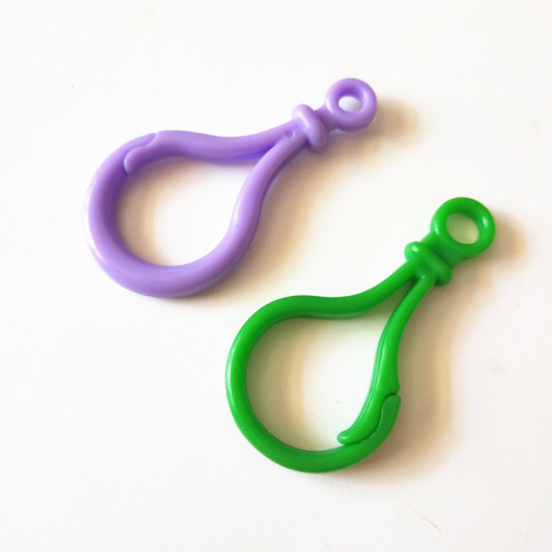 Spot Supply 5cm Bulb Buckle Color Plastic Key Ring DIY Toy Doll Accessory Hook