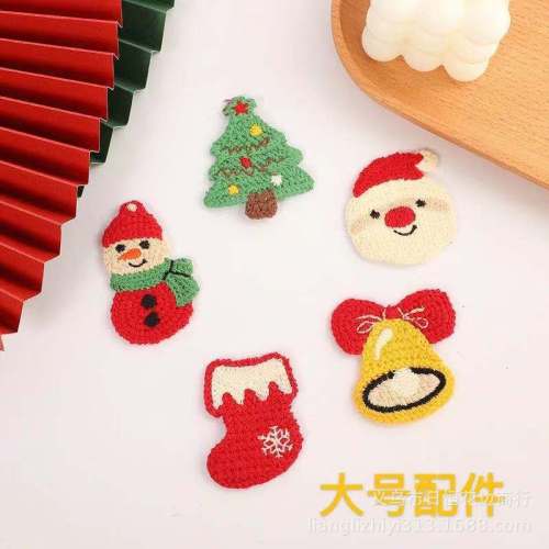 christmas Wool Flower Woven Jewelry Clothing Accessories Cute Shoes and Hats Luggage Accessories Accessories