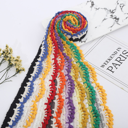 korean style imitation hand hook wave lace weaving jewelry diy clothing accessories wave lace hair accessories factory wholesale