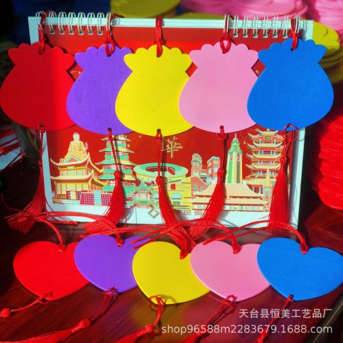scenic area temple wishing brand creative activity wooden brand tourism public welfare blessing crafts printable logo