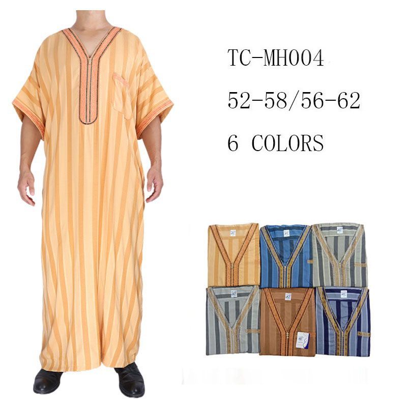 非洲穆斯林服装摩洛哥风格的伊斯兰大袍详情3