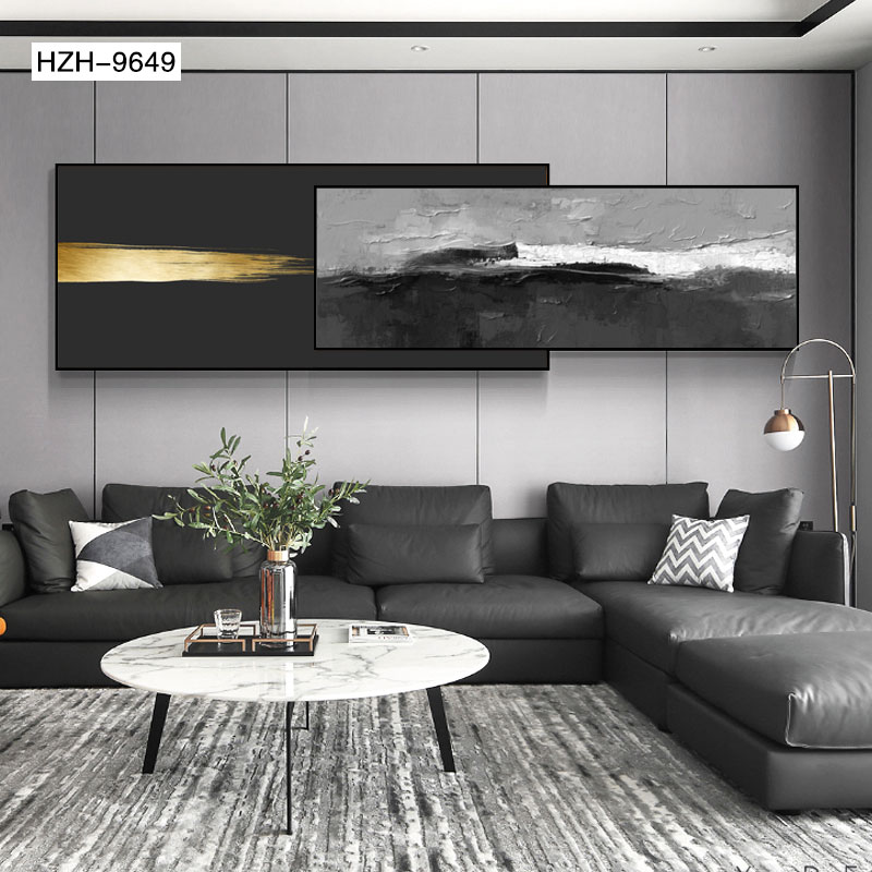 画中画卧室装饰画床头壁画铝合金烤瓷现代简约挂画