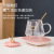 55 Degrees Thermal Cup Warm Cup Smart Insulation Cup Heating Coaster Set Crown Glass Thermal Cup Gift Set