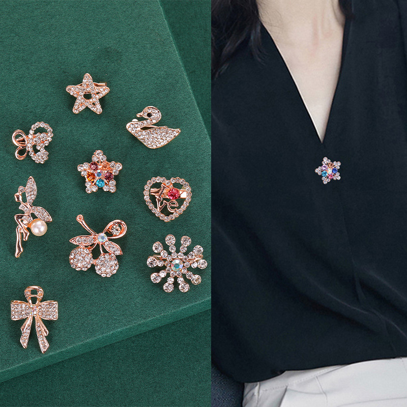 大衣胸针毛衣胸花女外套别针开衫扣子韩国气质简约固定衣服丝巾扣