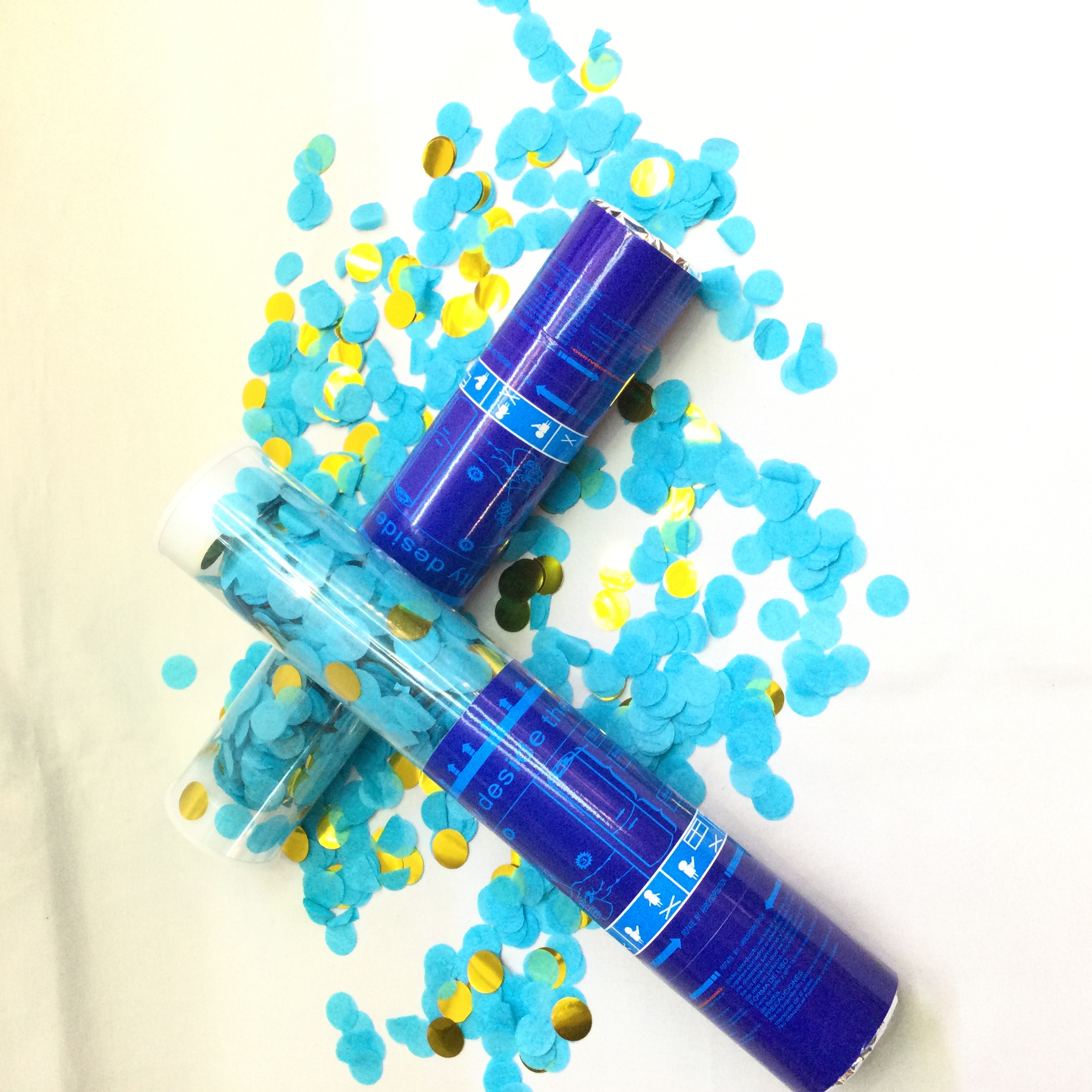 节日透明管纸管亮片纸片五彩纸屑礼花礼炮手拧按钮礼花筒节日用品