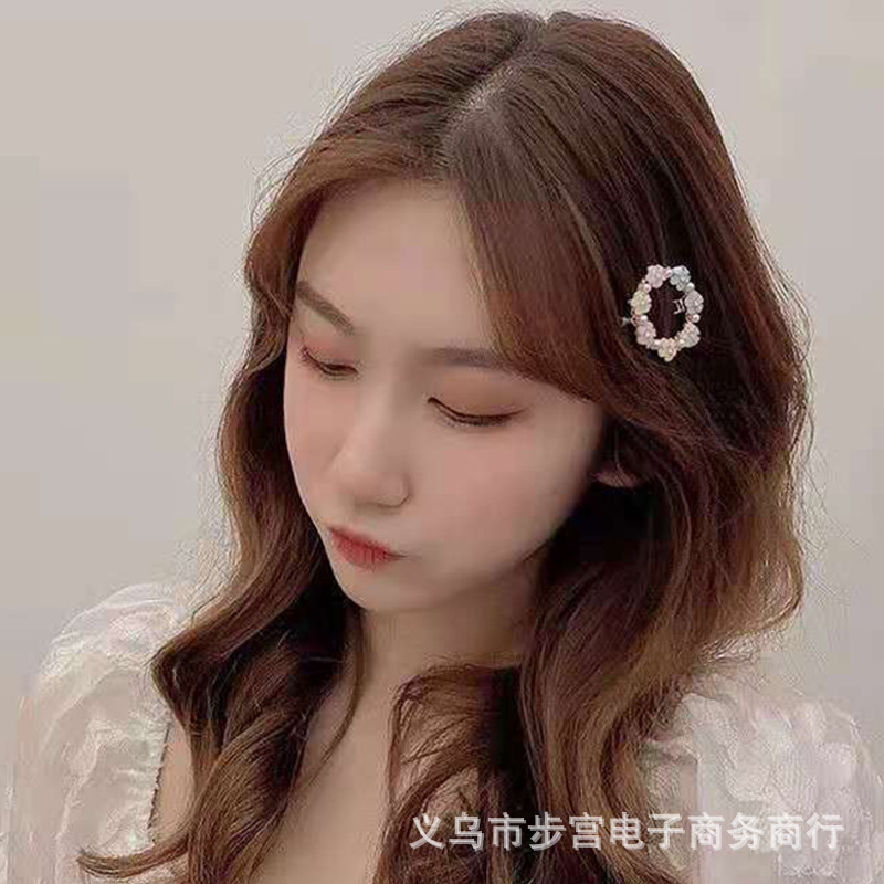 青蛙扣一字夹扎发夹抓少女优雅后脑勺顶夹顶夹碎发卡刘海边夹头饰