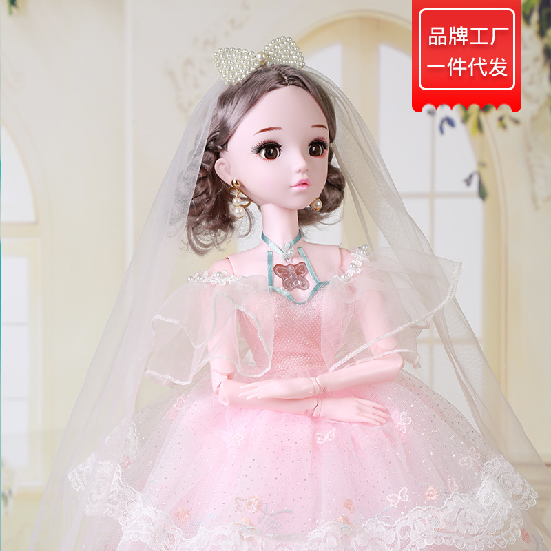 正版缪莉芭比娃娃60cm可眨眼音乐洋娃娃婚纱公主厂家批发女孩玩具