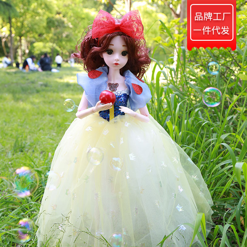 缪莉芭比娃娃白雪公主音乐眨眼仿真女孩礼物洋娃娃玩具舞蹈班礼品