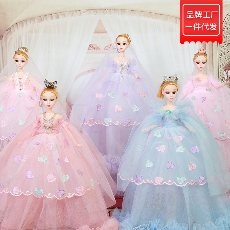 正版缪莉Miulli芭比娃娃厂家直销挂扣45cm纱裙洋娃娃女孩礼物玩具