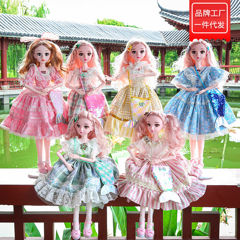 缪莉芭比娃娃少女仿真女孩儿童玩具礼物bjd关节公主洋娃娃60cm
