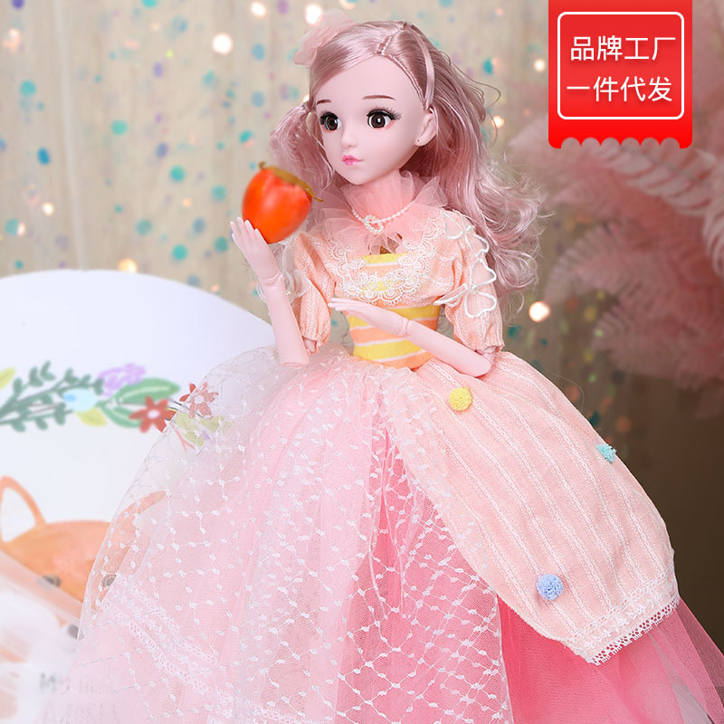 缪莉芭比童话公主洋娃娃女孩生日玩具可眨眼会唱歌儿童节礼物60cm