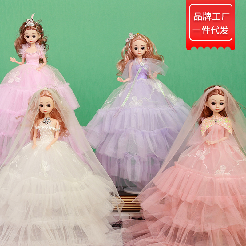 正版缪莉芭比娃娃仿真45cm挂扣洋娃娃女孩过家家礼物玩具工厂批发