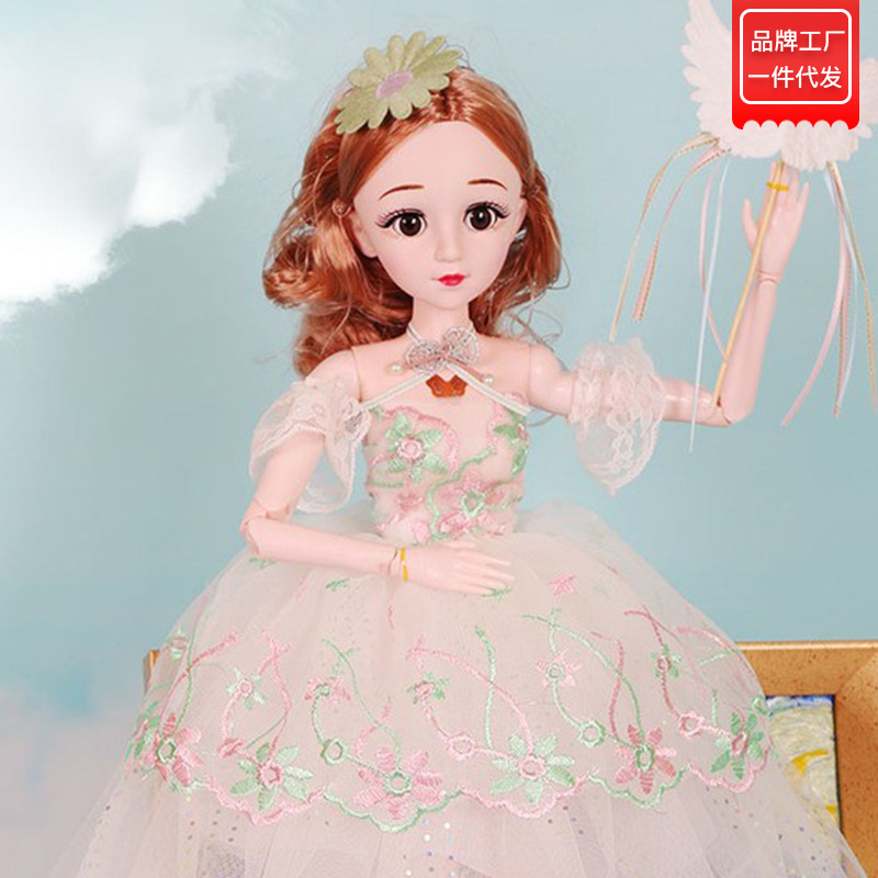 缪莉芭比60cm儿童玩具仿真眨眼搪胶洋娃娃bjd公主女孩礼物会唱歌