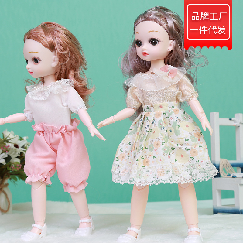 缪莉芭比娃娃30cm关节可动洋娃娃仿真女孩公主带音乐节日礼物玩具