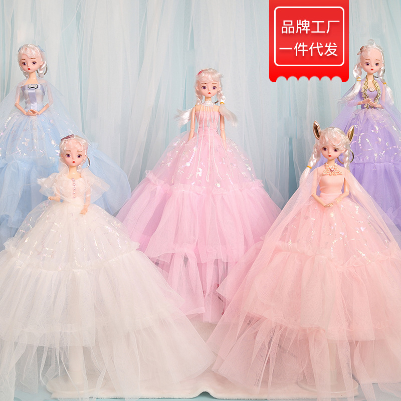 正版缪莉芭比娃娃45cm纱裙洋娃娃带挂扣工厂批发女孩礼物玩具包邮