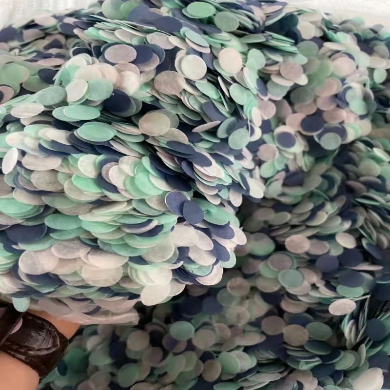 节日派对五彩纸屑亮纸片波波球礼花纸亮片彩炮彩纸条碎纸片手抛花