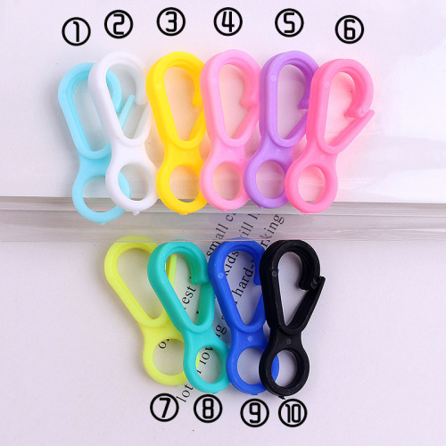 universal plastic lobster clasp wholesale factory customized luggage accessories plastic mask hook buckle toy doll hanging buckle