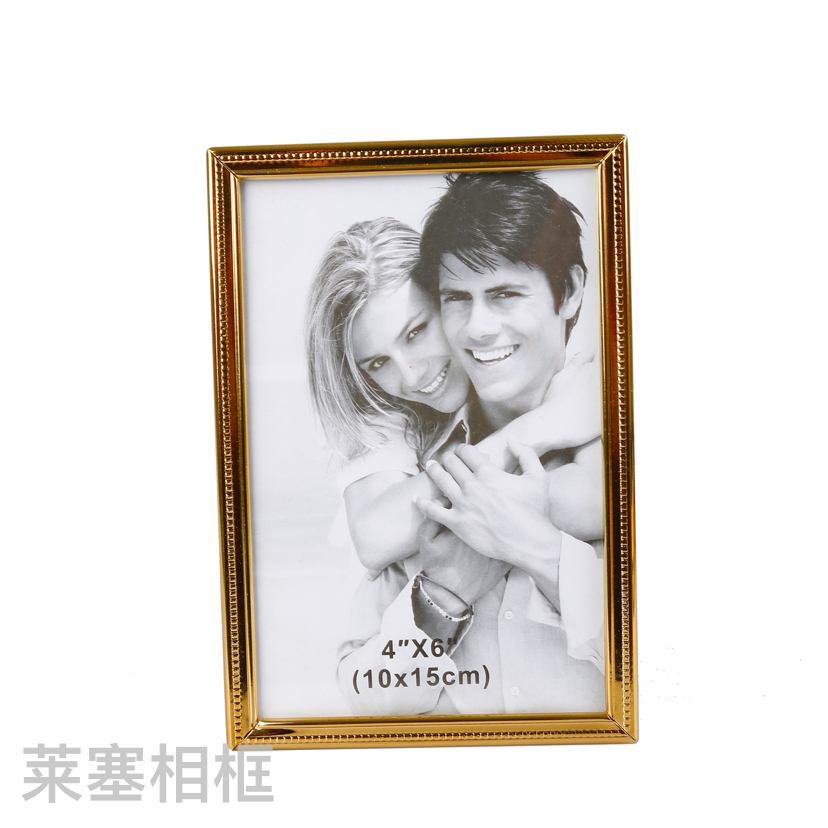 金色点状铁电镀创意摆件照片家居装饰礼物客厅卧室工艺品金属相框