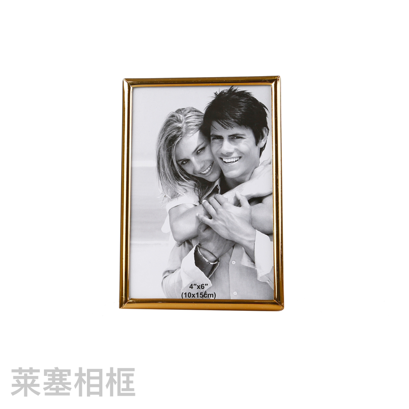 圆金色铁电镀创意摆件照片家居装饰礼物客厅卧室工艺品金属相框