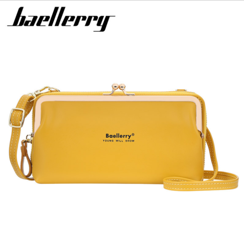 Baellerry Women‘s Messenger Bag Korean Style Large Capacity Zipper Wallet All-Match Zipper Mobile Phone Bag Factory Wholesale 