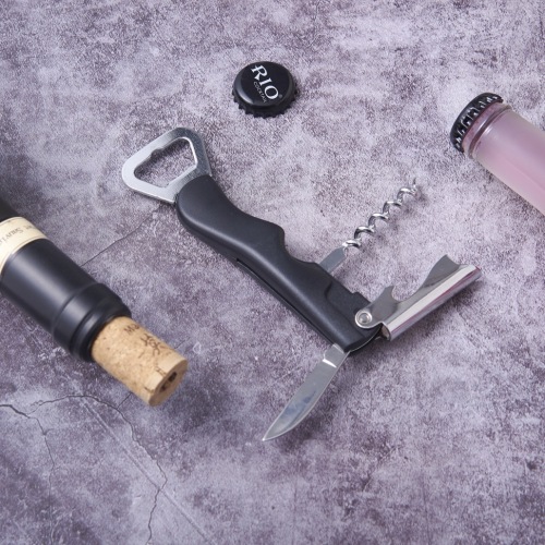 small leaf kitchen gadget abs stainless steel beer bottle opener multi-function horse knife wine bottle opener