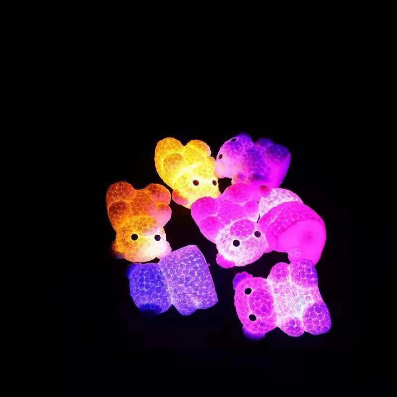 玫瑰花小熊发泄减压面球儿童整蛊捏捏乐减压玩具批发亚马逊热卖